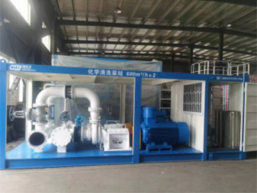 北京某公司訂制的電力系統(tǒng)清洗泵站 