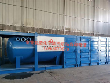 杭州某公司訂制的集裝箱式一體化清洗泵站 